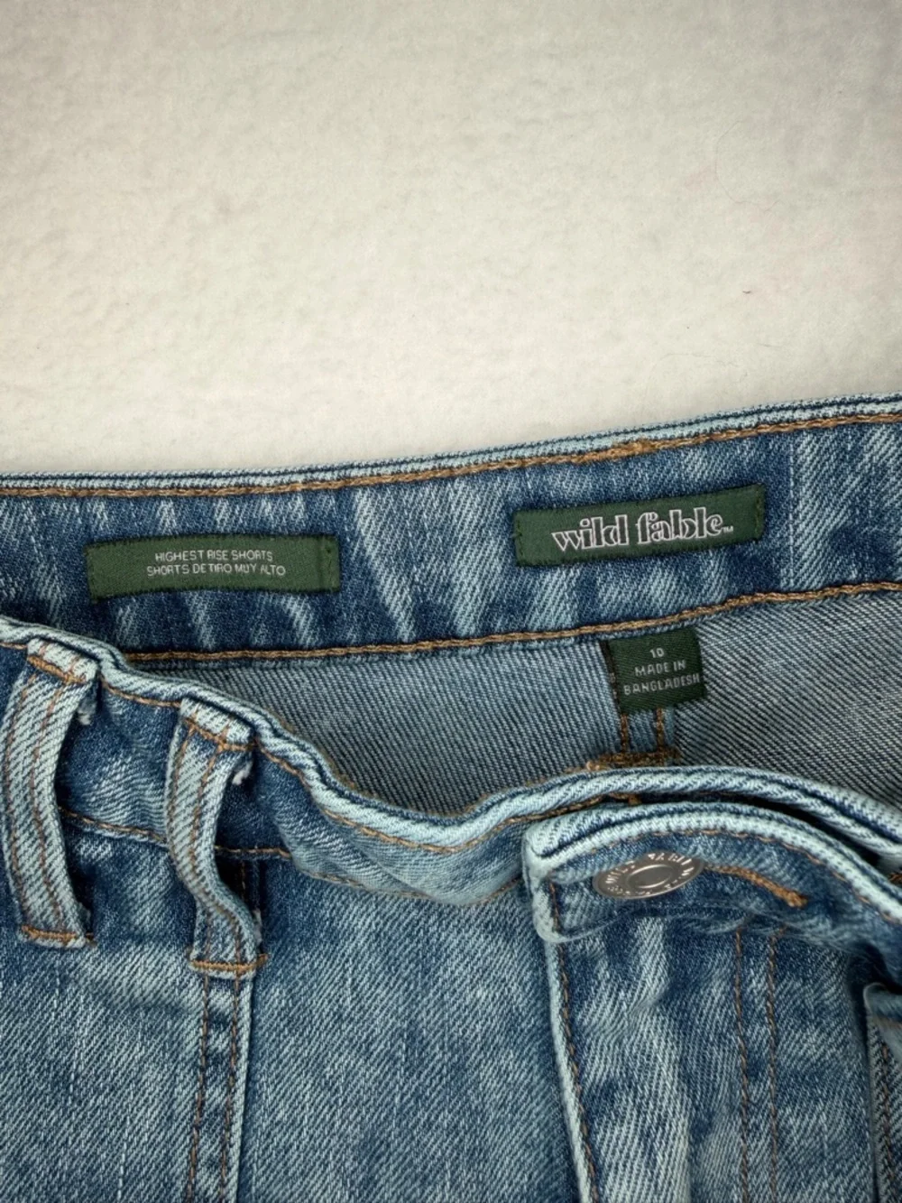 Women’s Wild Fable Highest Rise Shorts Acid Wash‎ size 10